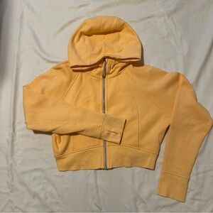 lululemon athletica Cropped Scuba Full Zip Hoodie - Summer Glow